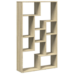 vidaXL Bookcase Sonoma Oak 72x20x120,5 cm Engineered Wood 6
