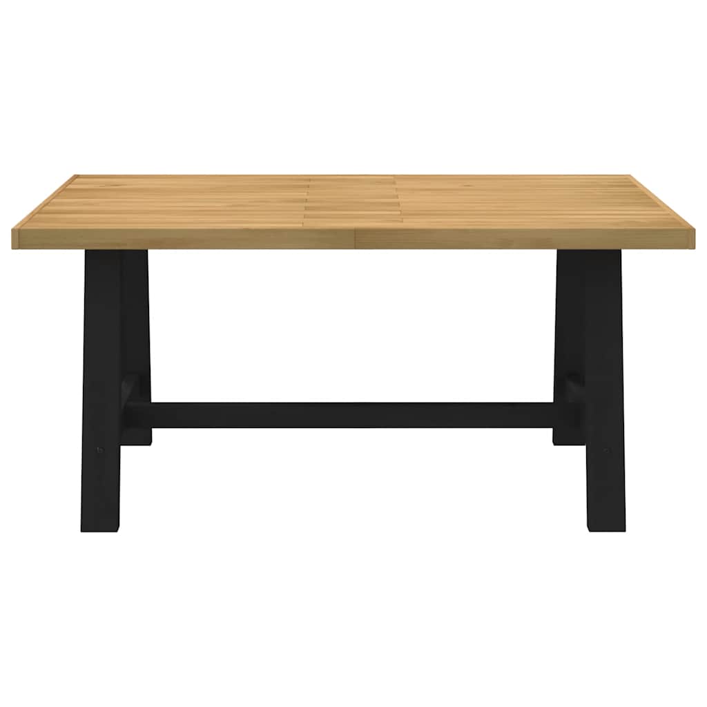 vidaXL Dining Table NOAIN A-Shaped Legs 160x90x75 cm Solid Wood Pine 3