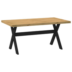 vidaXL Dining Table NOAIN X-Shaped Legs 160x90x75 cm Solid Wood Pine 5