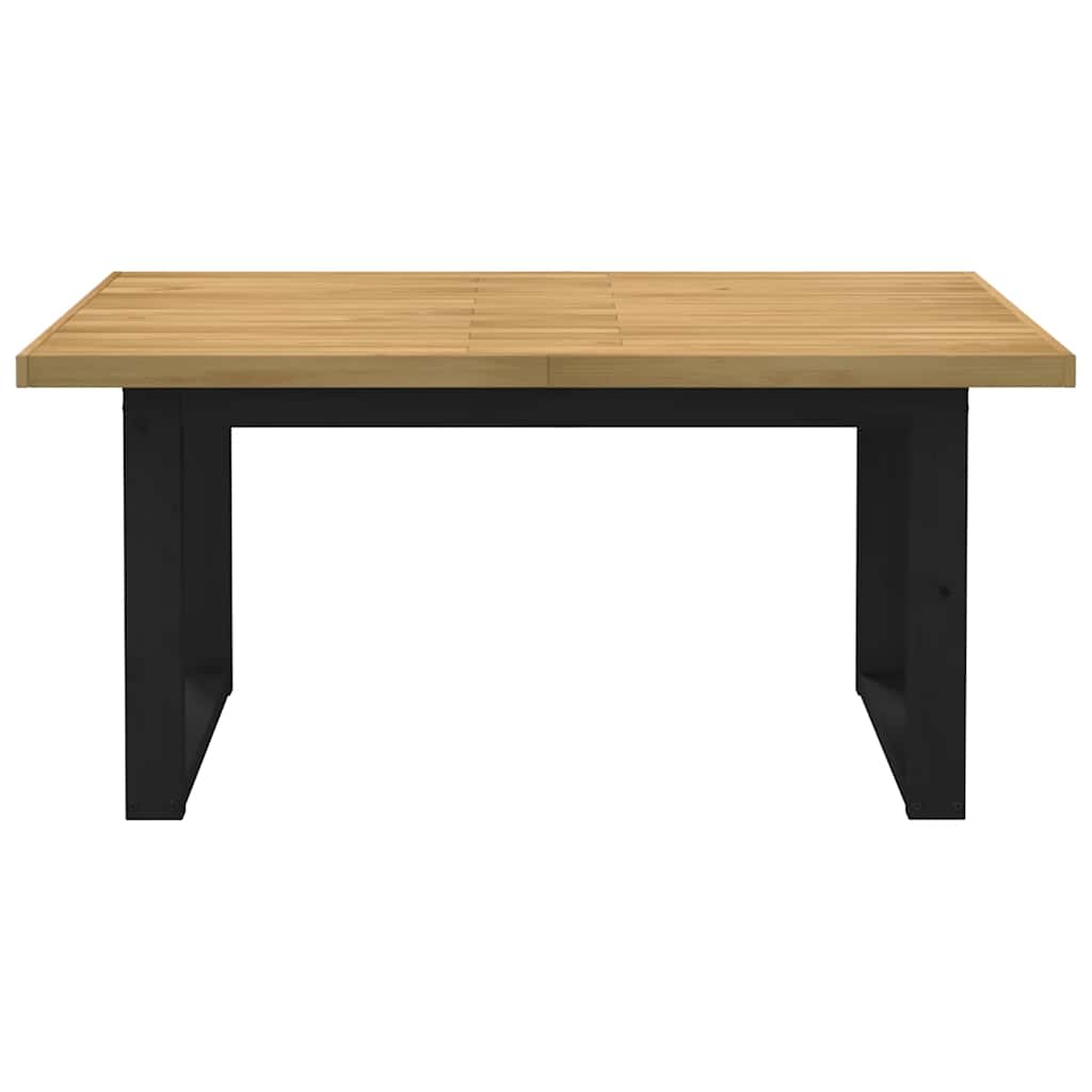 vidaXL Dining Table NOAIN U-Shaped Legs 160x90x75 cm Solid Wood Pine 3