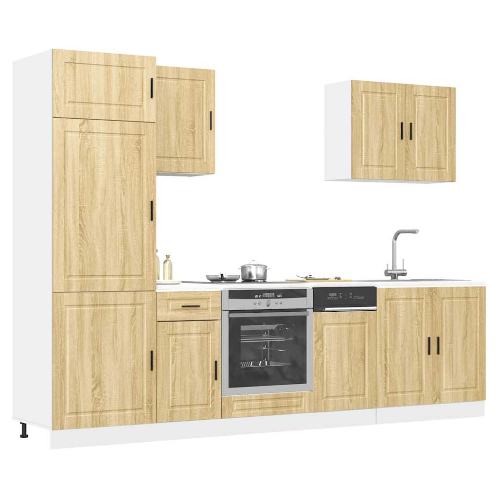 7 Piece Kitchen Cabinet Set "Porto" Engineered Wood Sonoma oak
