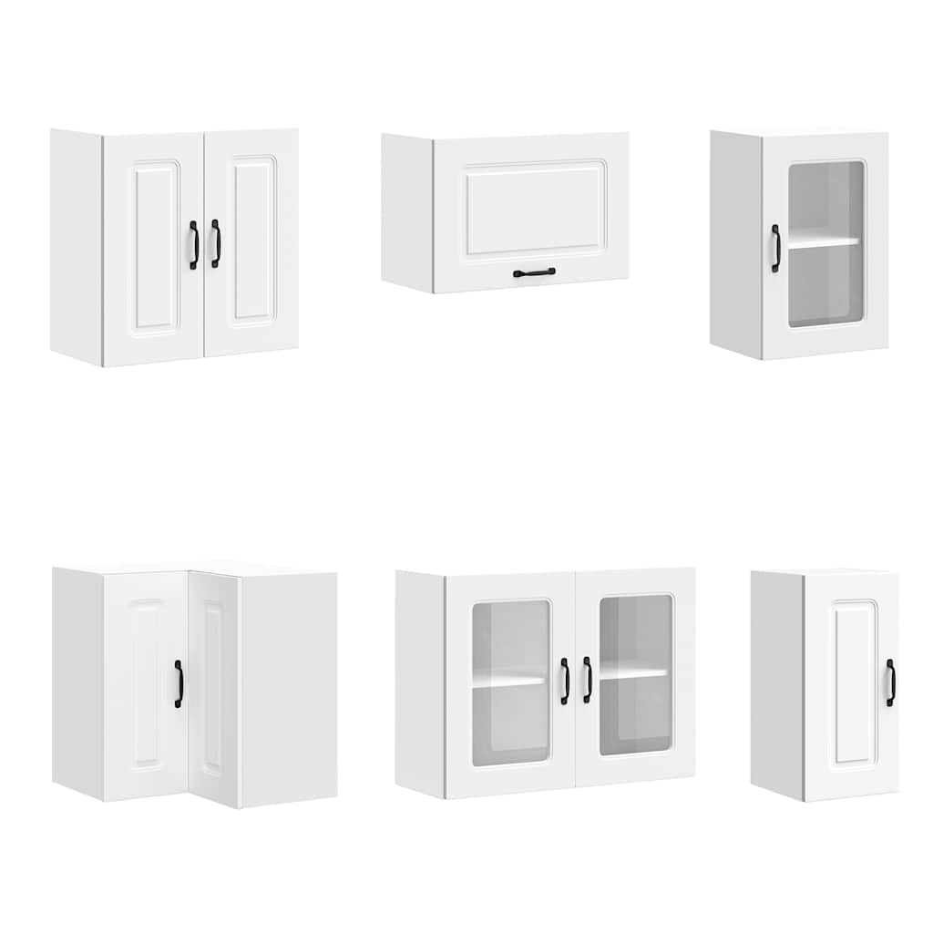 11 Piece Kitchen Cabinet Set "Kalmar" Engineered Wood White
