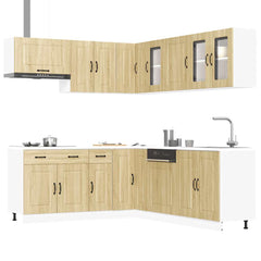 11 Piece Kitchen Cabinet Set "Kalmar" Engineered Wood Sonoma oak