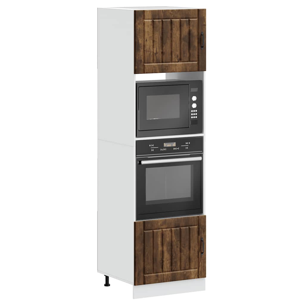vidaXL Kitchen Base Cabinet "Lucca" Engineered Wood Smoked Oak