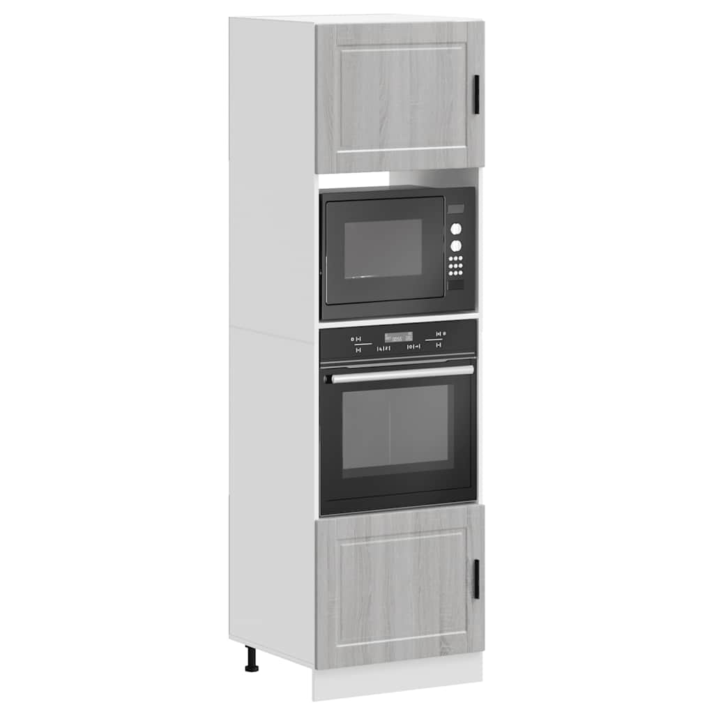 vidaXL Kitchen Base Cabinet "Porto" Engineered Wood Grey Sonoma