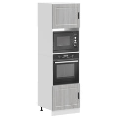 vidaXL Kitchen Base Cabinet "Porto" Engineered Wood Grey Sonoma