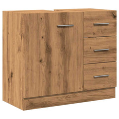 vidaXL Sink Cabinet Artisian Oak 63x30x54 cm Engineered Wood 2