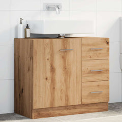vidaXL Sink Cabinet Artisian Oak 63x30x54 cm Engineered Wood 1