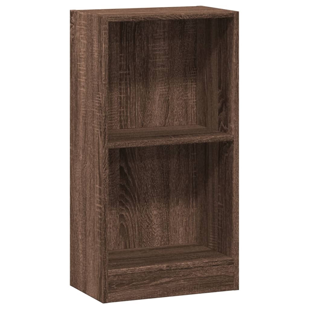 vidaXL Bookcase Brown Oak 40x24x76 cm Engineered Wood 2