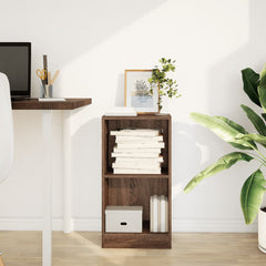 vidaXL Bookcase Brown Oak 40x24x76 cm Engineered Wood 3