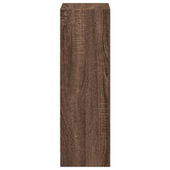 vidaXL Bookcase Brown Oak 40x24x76 cm Engineered Wood 6