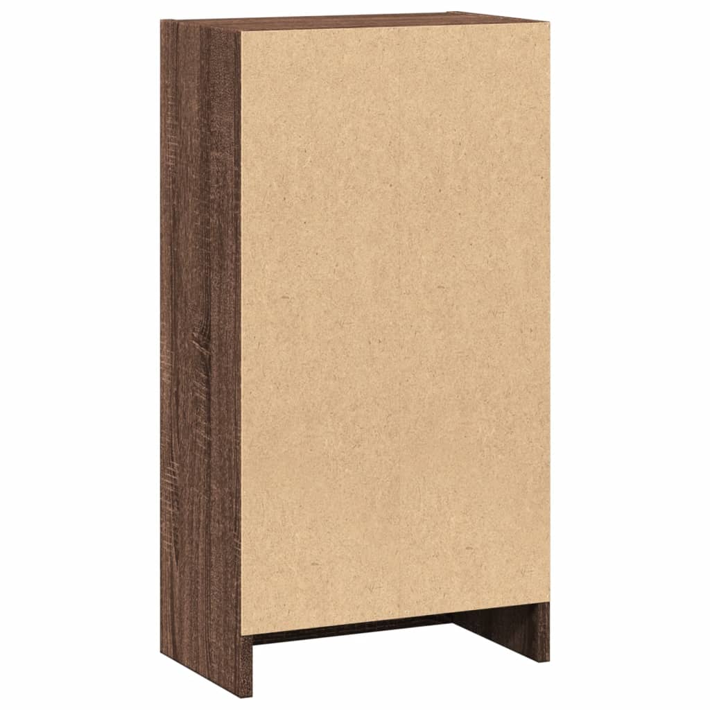 vidaXL Bookcase Brown Oak 40x24x76 cm Engineered Wood 5