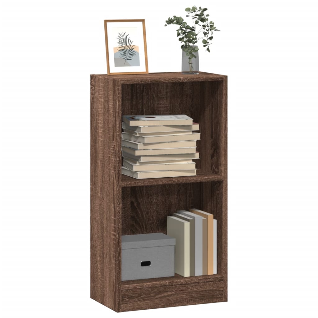 vidaXL Bookcase Brown Oak 40x24x76 cm Engineered Wood 1