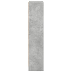 vidaXL Bookcase Concrete Grey 40x24x109 cm Engineered Wood 6