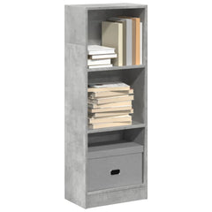 vidaXL Bookcase Concrete Grey 40x24x109 cm Engineered Wood 1