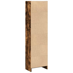 vidaXL Bookcase Smoked Oak 40x24x143 cm Engineered Wood 5
