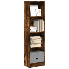 vidaXL Bookcase Smoked Oak 40x24x143 cm Engineered Wood 1