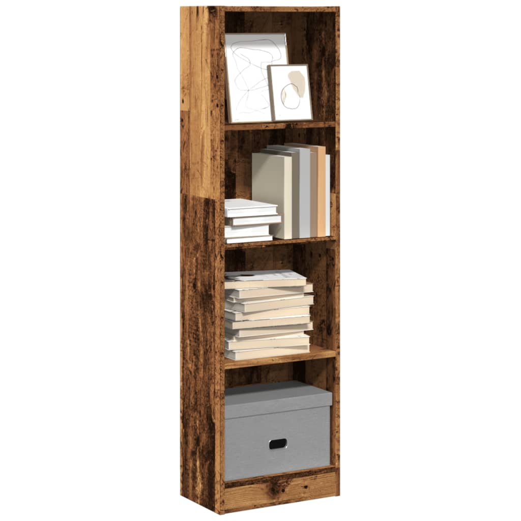vidaXL Bookcase Old Wood 40x24x143 cm Engineered Wood 1