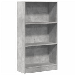 vidaXL Bookcase Concrete Grey 60x24x109 cm Engineered Wood 2