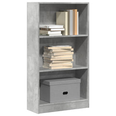 vidaXL Bookcase Concrete Grey 60x24x109 cm Engineered Wood 1