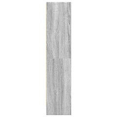 vidaXL Bookcase Grey Sonoma 60x24x109 cm Engineered Wood 6