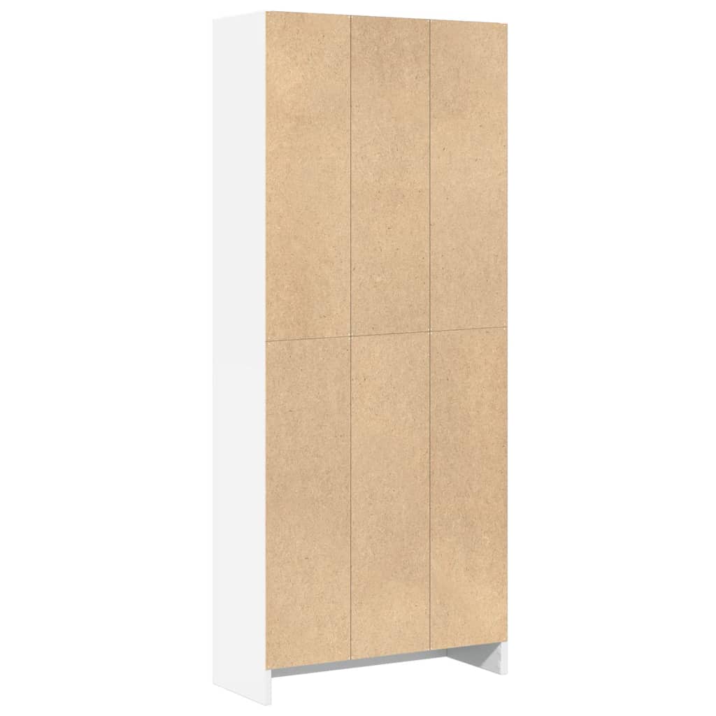 vidaXL Bookcase White 60x24x143 cm Engineered Wood 5