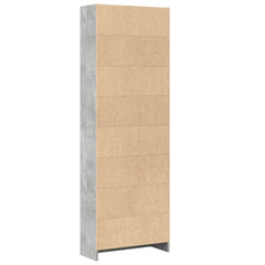 vidaXL Bookcase Concrete Grey 60x24x176 cm Engineered Wood 5