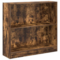 vidaXL Bookcase Smoked Oak 80x24x76 cm Engineered Wood 2