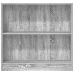 vidaXL Bookcase Grey Sonoma 80x24x76 cm Engineered Wood 4