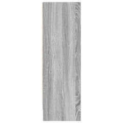 vidaXL Bookcase Grey Sonoma 80x24x76 cm Engineered Wood 6