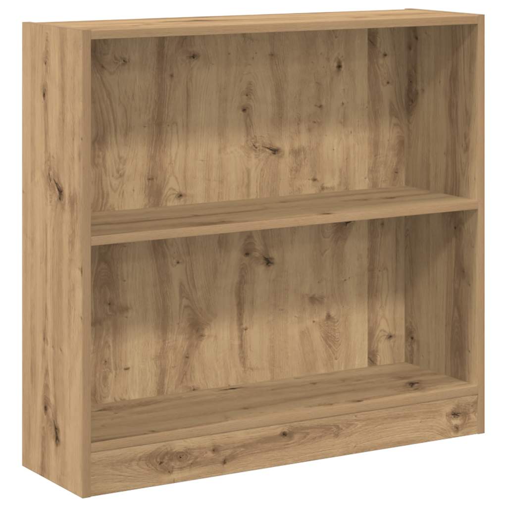 vidaXL Bookcase Artisian Oak 80x24x76 cm Engineered Wood 2