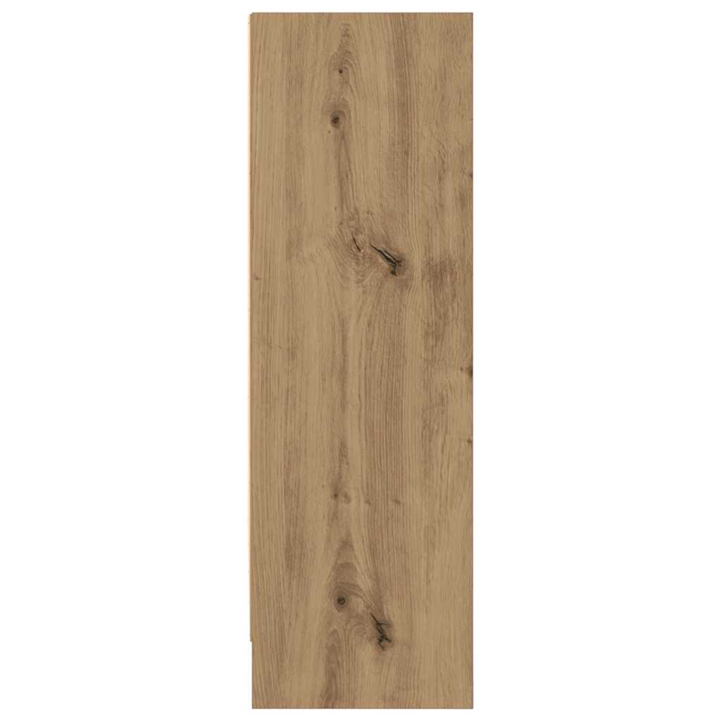 vidaXL Bookcase Artisian Oak 80x24x76 cm Engineered Wood 6