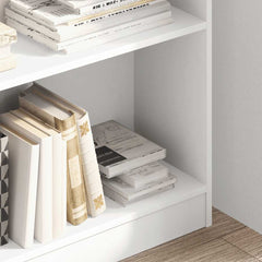 vidaXL Bookcase White 80x24x109 cm Engineered Wood 3