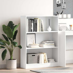 vidaXL Bookcase White 80x24x109 cm Engineered Wood 1