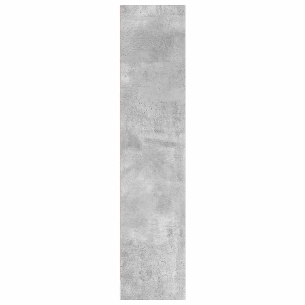 vidaXL Bookcase Concrete Grey 80x24x109 cm Engineered Wood 6