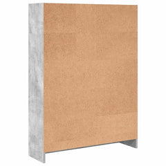 vidaXL Bookcase Concrete Grey 80x24x109 cm Engineered Wood 5