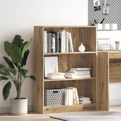 Bookcase 80x24x109 cm Engineered Wood Artisan oak