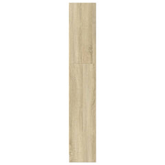 vidaXL Bookcase Sonoma Oak 80x24x143 cm Engineered Wood 6