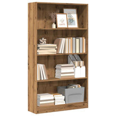 vidaXL Bookcase Artisian Oak 80x24x143 cm Engineered Wood 1