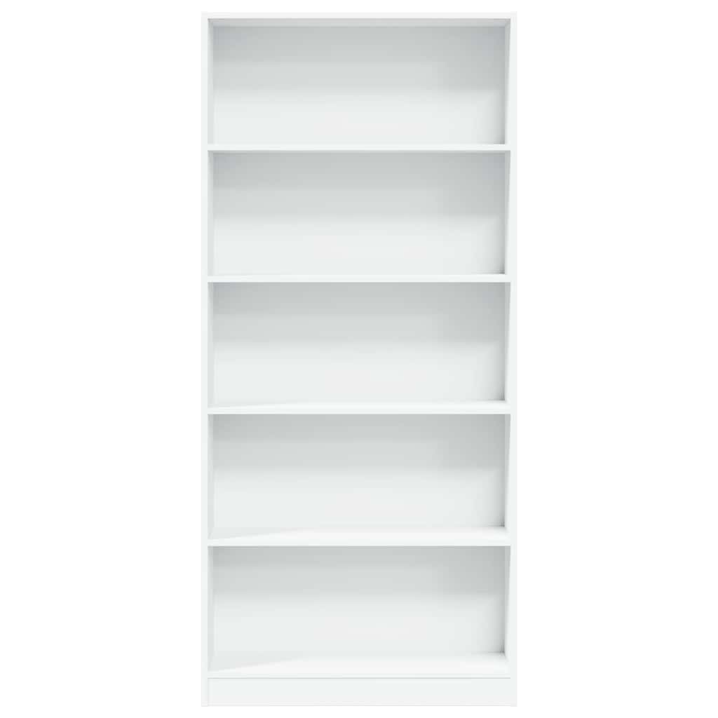 vidaXL Bookcase White 80x24x176 cm Engineered Wood 4
