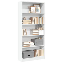vidaXL Bookcase White 80x24x176 cm Engineered Wood 1