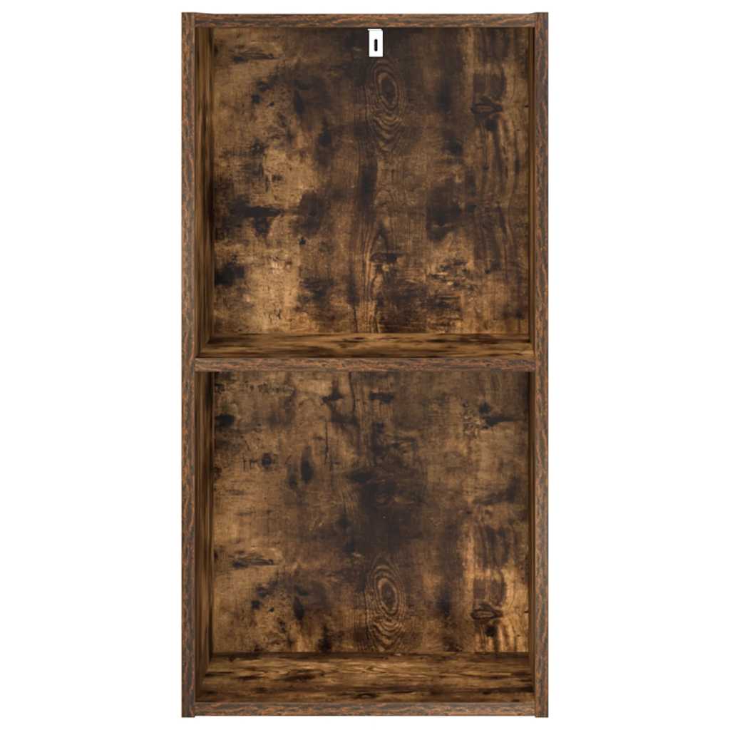 vidaXL Bookcase Smoked Oak 40x30x77 cm Engineered Wood 4