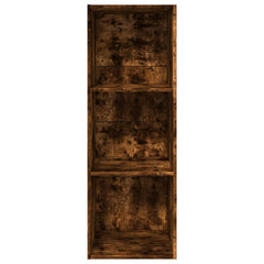 vidaXL Bookcase Smoked Oak 40x30x114 cm Engineered Wood 4