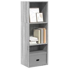vidaXL Bookcase Grey Sonoma 40x30x114 cm Engineered Wood 1
