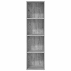 vidaXL Bookcase Grey Sonoma 40x30x152 cm Engineered Wood 4