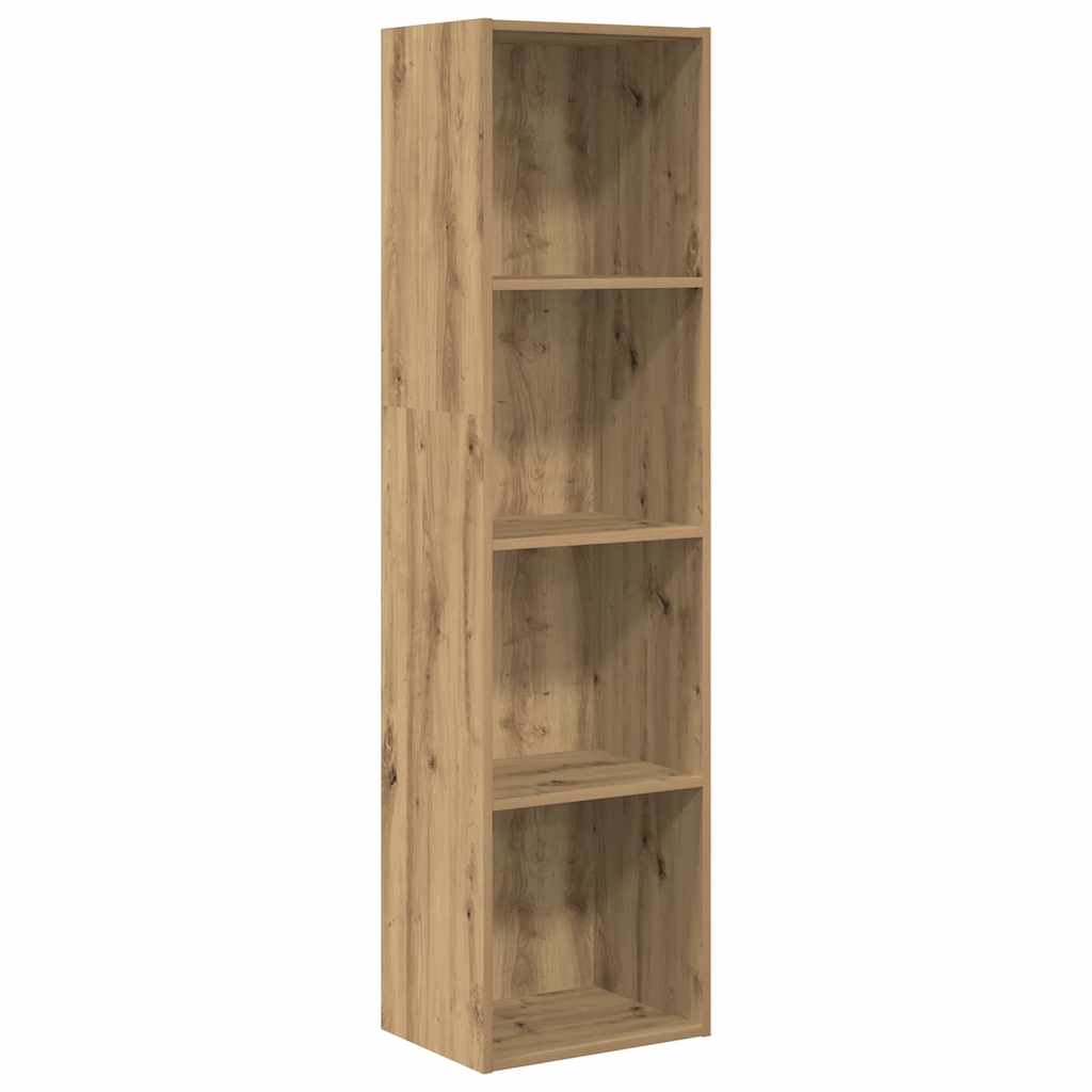 Bookcase 40x30x152 cm Engineered Wood Height 152 cm Width 40 cm Artisian oak