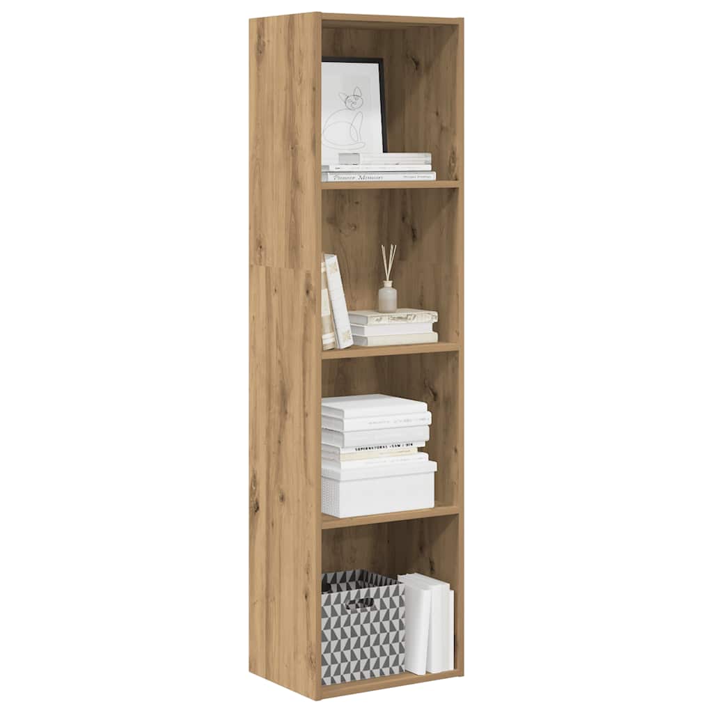 Bookcase 40x30x152 cm Engineered Wood Height 152 cm Width 40 cm Artisian oak