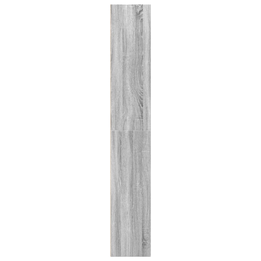 Bookcase 40x30x189 cm Engineered Wood Grey sonoma