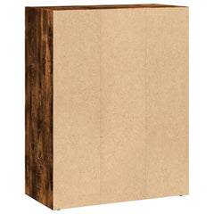 vidaXL Bookcase Smoked Oak 60x30x77 cm Engineered Wood 5