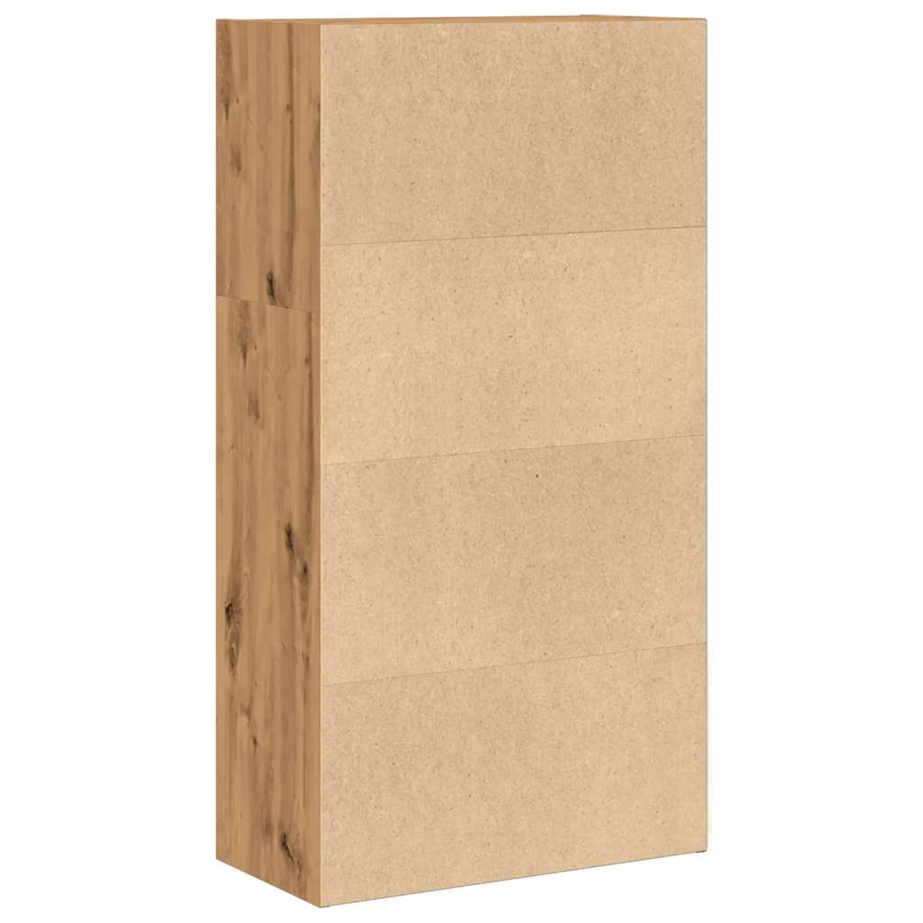 Bookcase 60x30x114 cm Engineered Wood Artisian oak